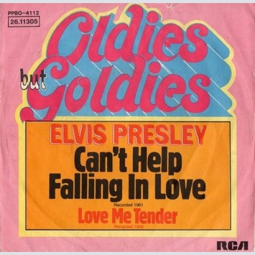 7", Mono Elvis Presley - Can't Help Falling In Love