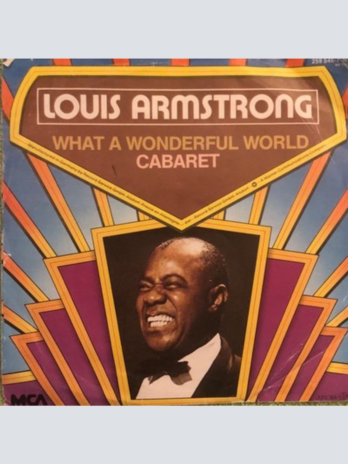 7", Single, RE Louis Armstrong - What A Wonderful World / Cabaret