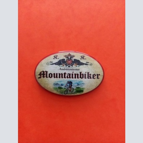 Nostalgie KuK Flaschenöffner Magnet Ambitionierter Mountainbiker