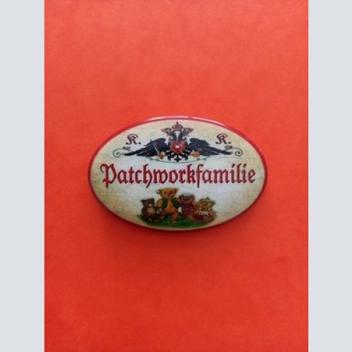 Nostalgie KuK Flaschenöffner Magnet Patchworkfamilie