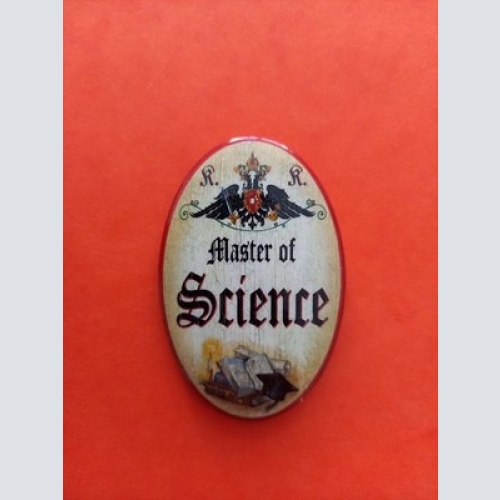 Nostalgie KuK Flaschenöffner Magnet Master Of Science