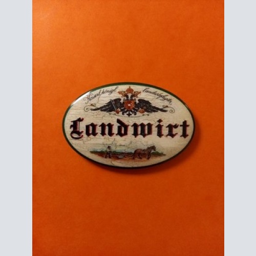 Nostalgie KuK Flaschenöffner Magnet Landwirt