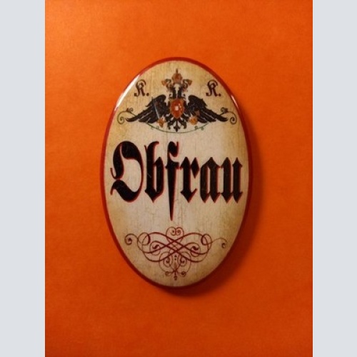 Nostalgie KuK Flaschenöffner Magnet Obfrau