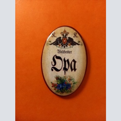 Nostalgie KuK Flaschenöffner Magnet Weltbester Opa