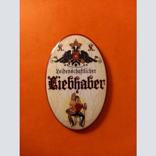 Nostalgie KuK Flaschenöffner Magnet Leidenschaftlicher Liebhaber