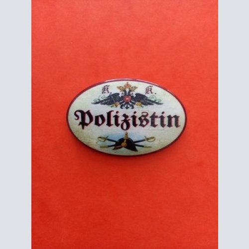 Nostalgie KuK Flaschenöffner Magnet Polizistin