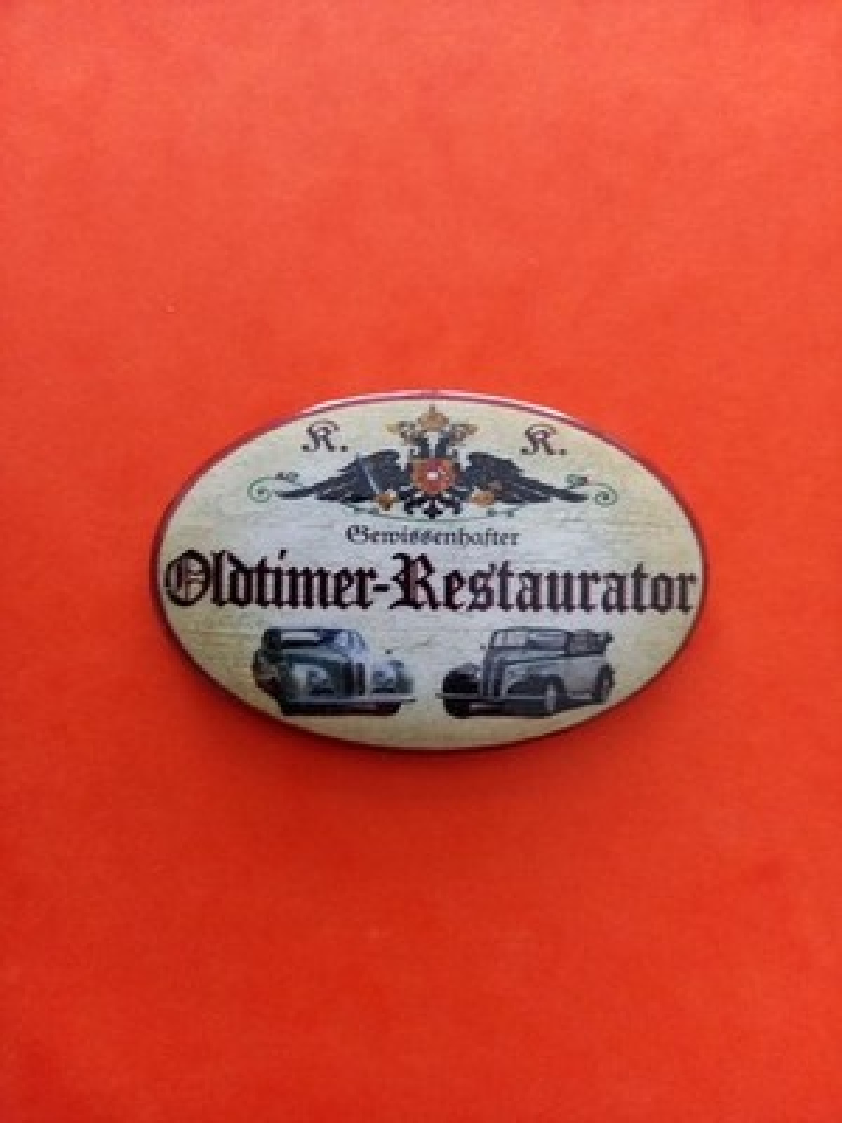 Nostalgie KuK Flaschenöffner Magnet Gewissenhafter Oldtimer Restaurator