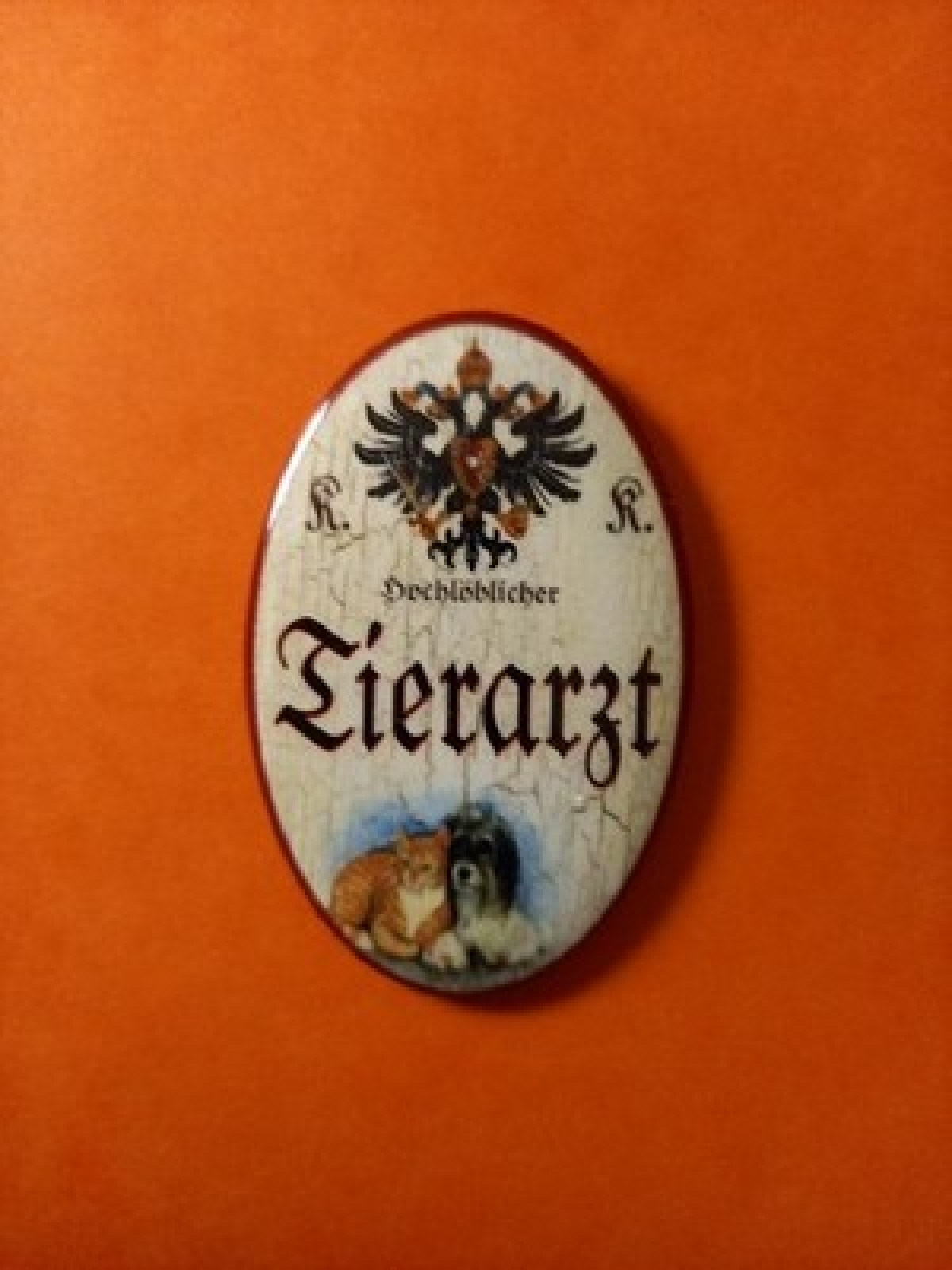 Nostalgie KuK Flaschenöffner Magnet Hochlöblicher Tierarzt