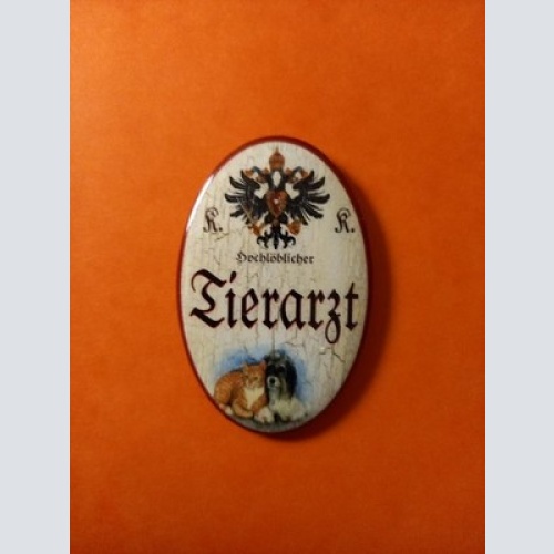 Nostalgie KuK Flaschenöffner Magnet Hochlöblicher Tierarzt