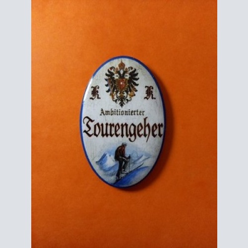 Nostalgie KuK Flaschenöffner Magnet Ambitionierter Tourengeher