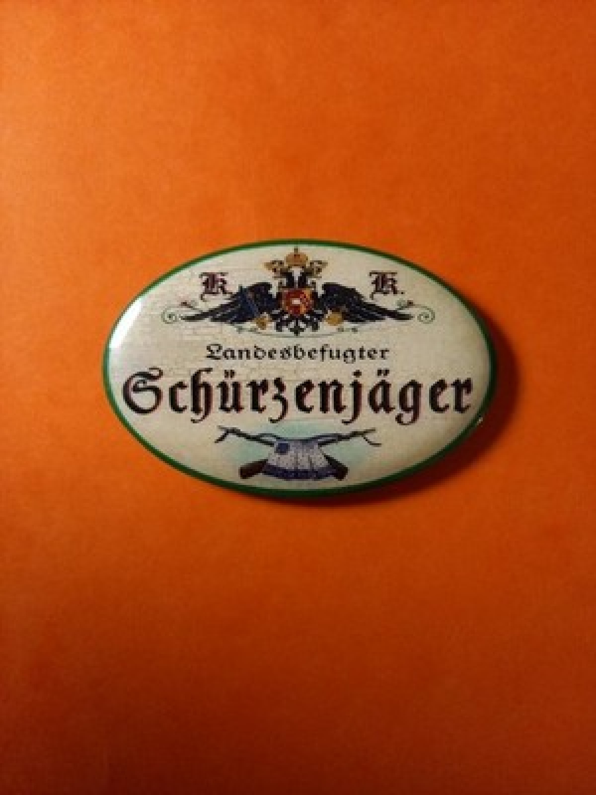 Nostalgie KuK Flaschenöffner Magnet Landesbefugter Schürzenjäger