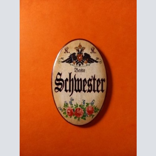 Nostalgie KuK Flaschenöffner Magnet Beste Schwester