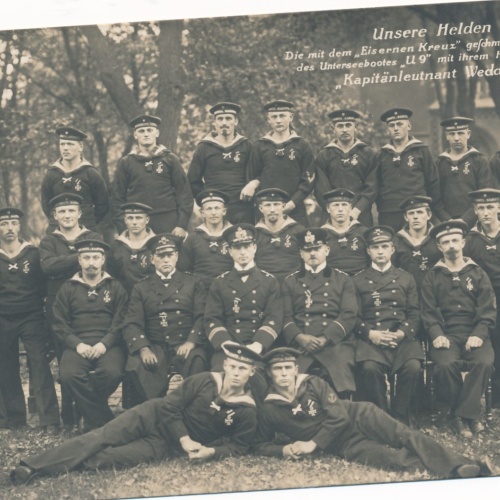 AK unsere Helden Besatzung des Unterseebootes U 9 Ansichtskarte (16888)