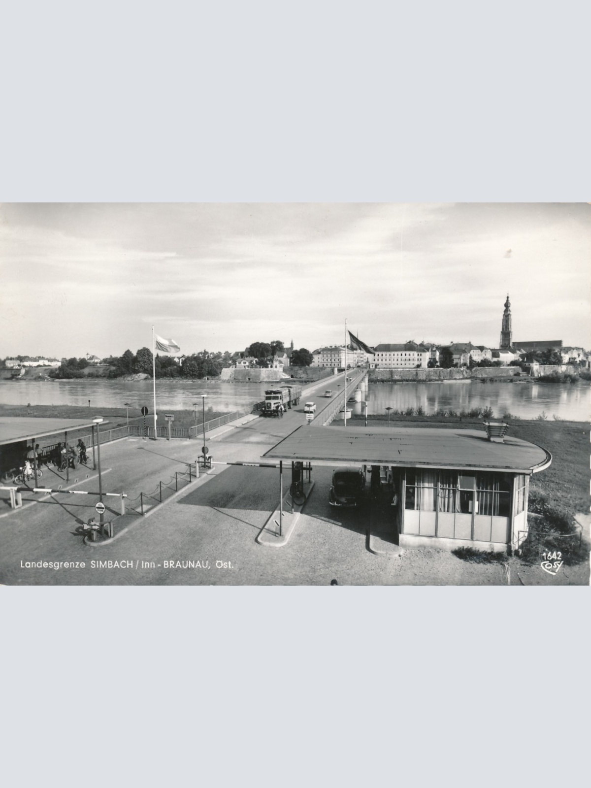 AK aus Simbach Inn Braunau Landesgrenze Oberösterreich Ansichtskarte (16868)