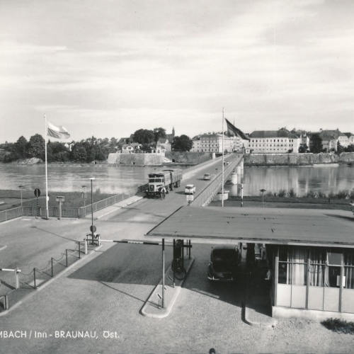 AK aus Simbach Inn Braunau Landesgrenze Oberösterreich Ansichtskarte (16868)