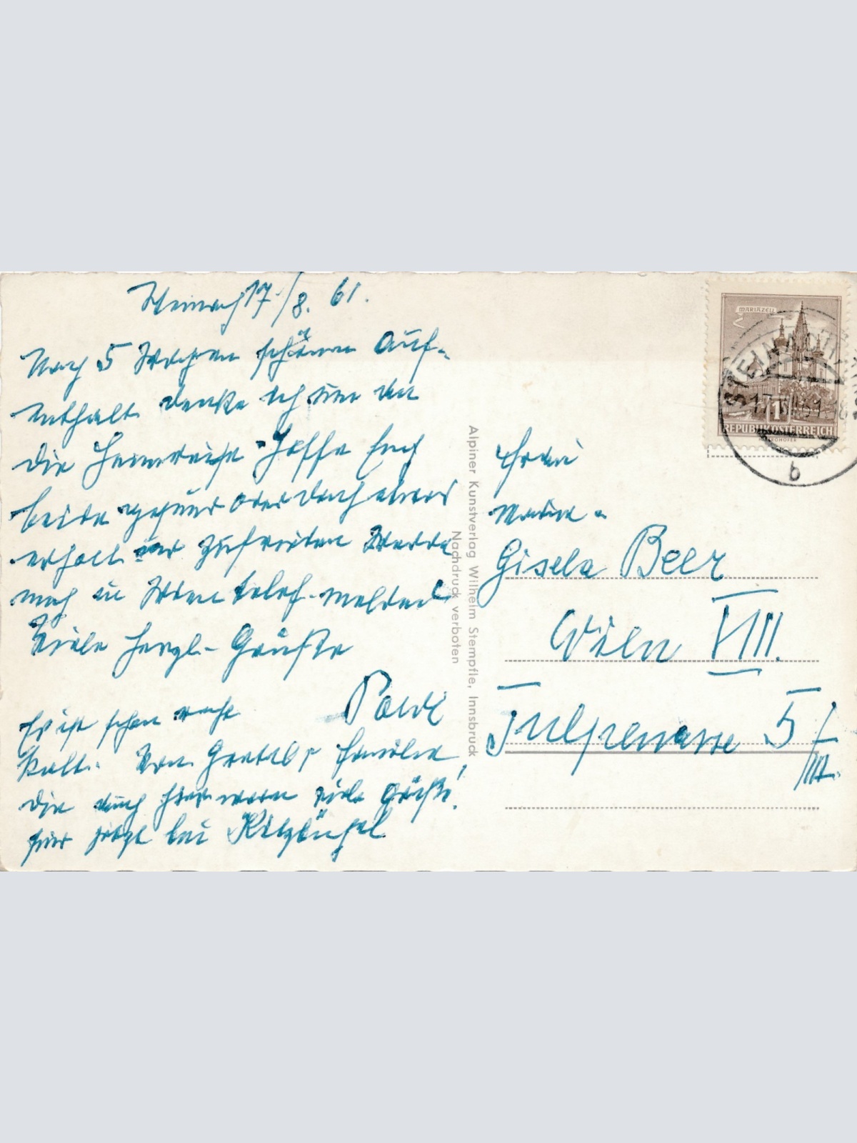 AK aus Nößlach bei Steibach am Brenner Tirol Ansichtskarte (17083)