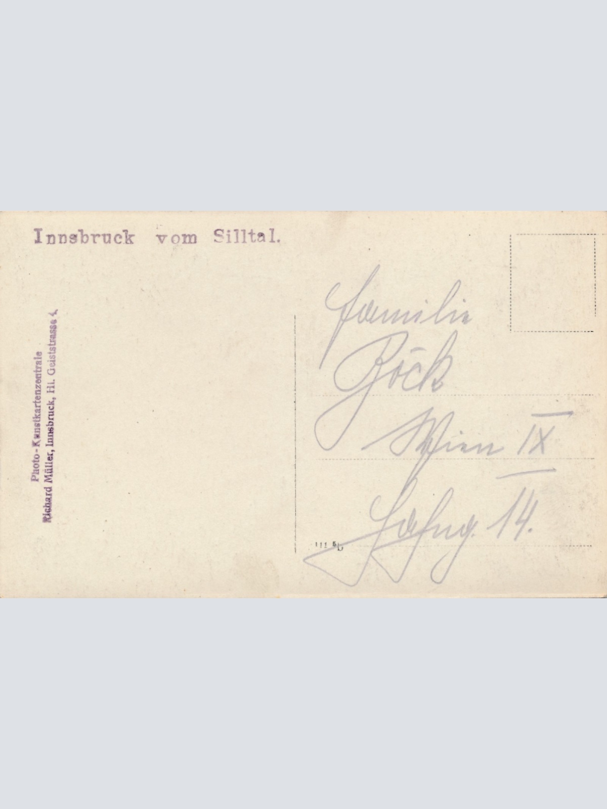 AK aus Innsbruck Tirol Ansichtskarte (17085)