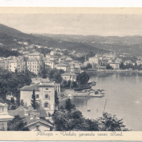 AK aus Abbazia Veduta generale verso Mord Italien Ansichtskarte (17088)