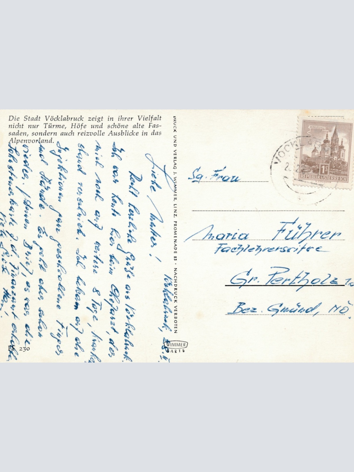 AK aus Vöcklabruck Oberösterreich Ansichtskarte (17121)