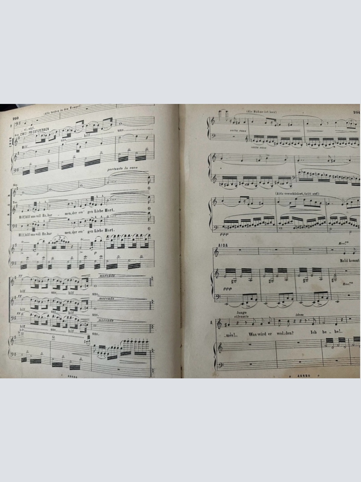 7339 Giuseppe Verdi AIDA: OPER VON G. VERDI (NOTEN) HC +Abb