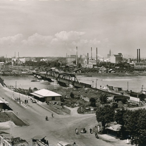 AK aus Kehl am Rhein Rheinbrücke mit Zoll Baden Württember Ansichtskarte (16926)