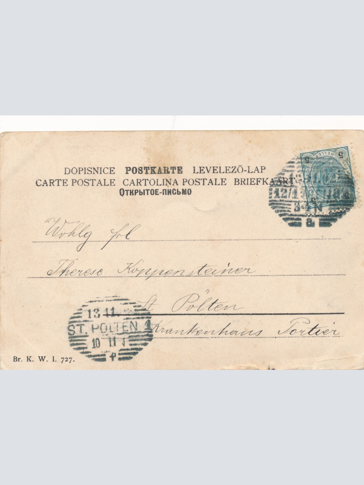 AK die Liebesuhr Ansichtskarte (16932)