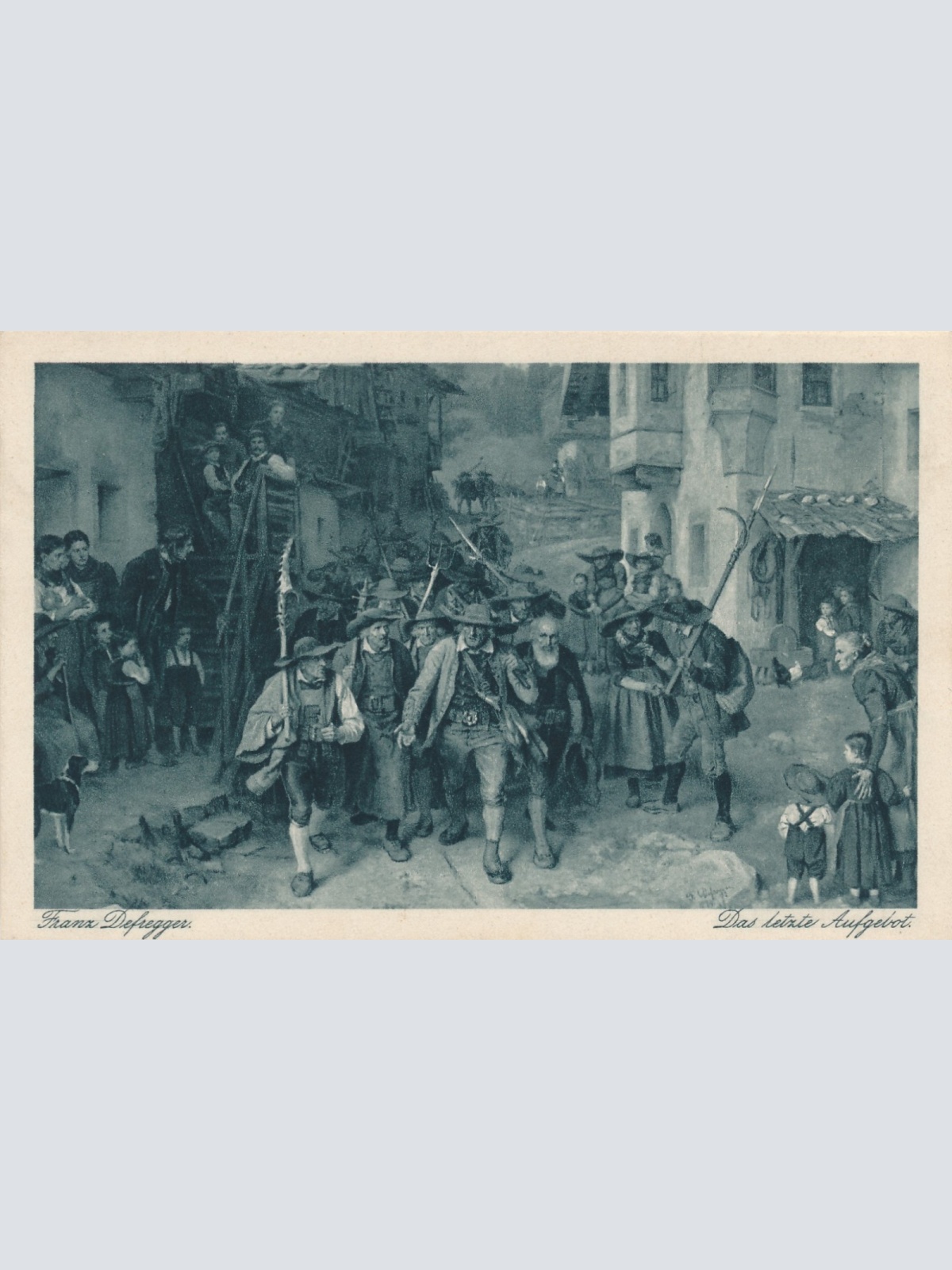 AK das letzte Aufgebot Ansichtskarte (16973)