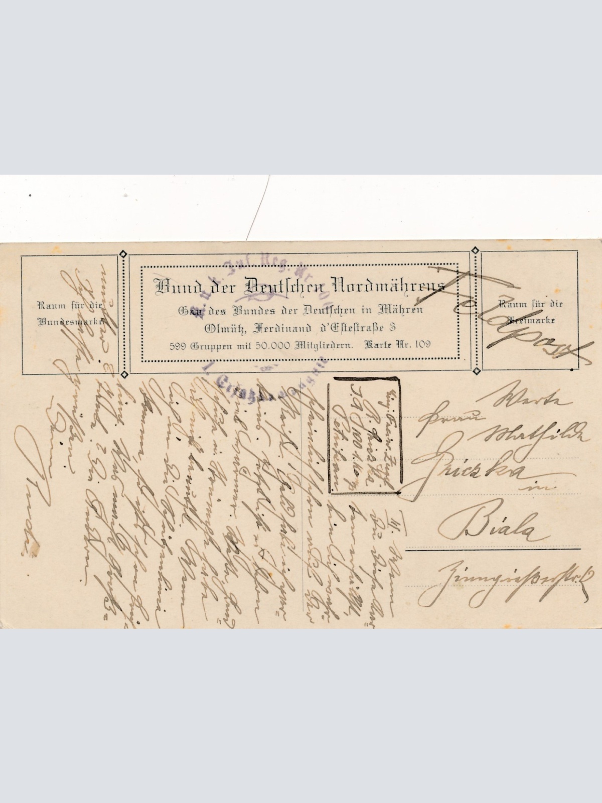 DSV - Karte Bund der Deutschen Nordmeerens die Sterne seit uns Zeuegen (17009)