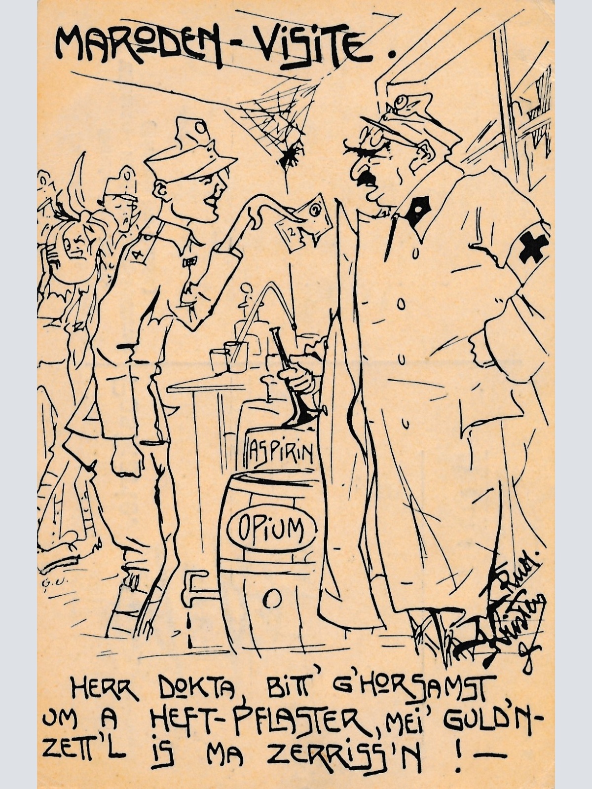 AK Militaria Maroden Visite Ansichtskarte (17019)