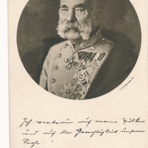 AK Militaria vom Kaiser Franz Josef mit Orden Ansichtskarte (17069)
