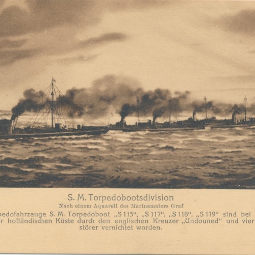 AK S.M. Torpedobootsdivision Schiffe Boote Ansichtskarte (17042)