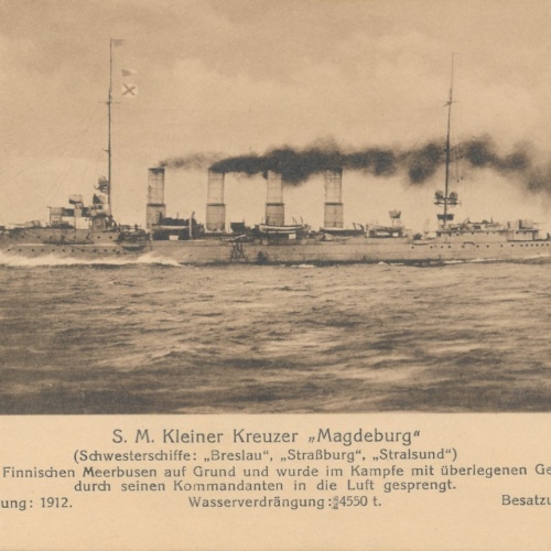 AK S.M. kleiner Kreuzer Magdeburg ,Schiffe Boote, Ansichtskarte (17048)