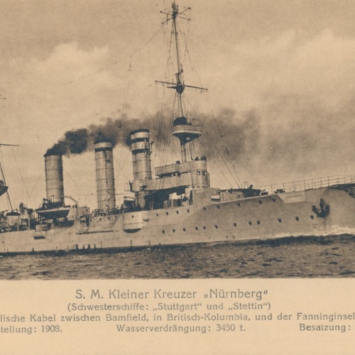 AK S.M. kleiner Kreuzer Nürnberg Schiffe Boote Ansichtskarte (17043)
