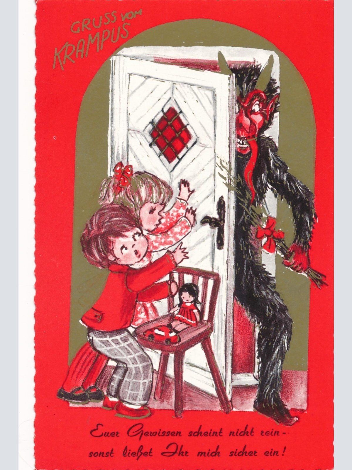 AK Gruss vom Krampus Ansichtskarte (17141)