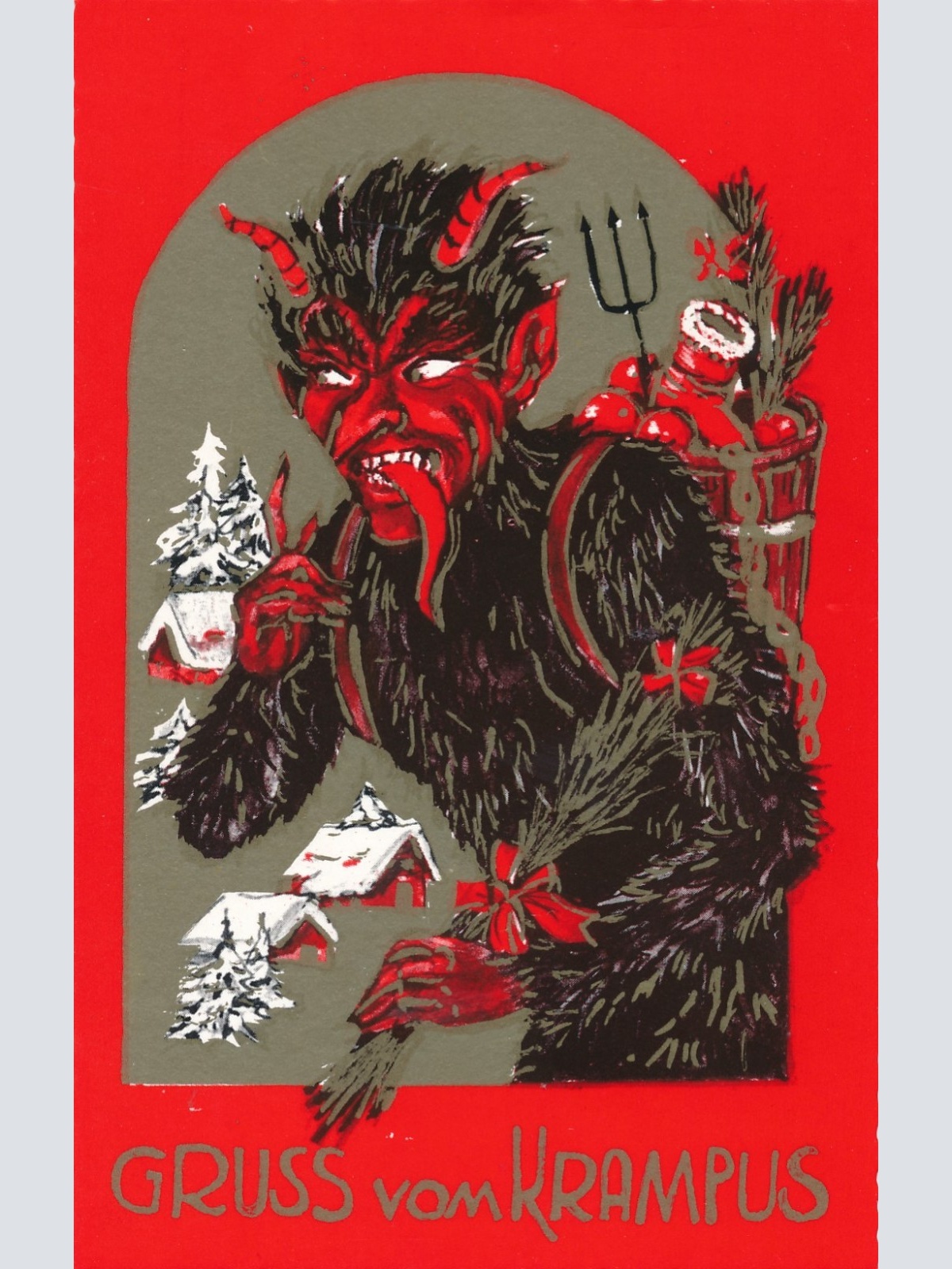 AK Gruss vom Krampus Ansichtskarte (17143)