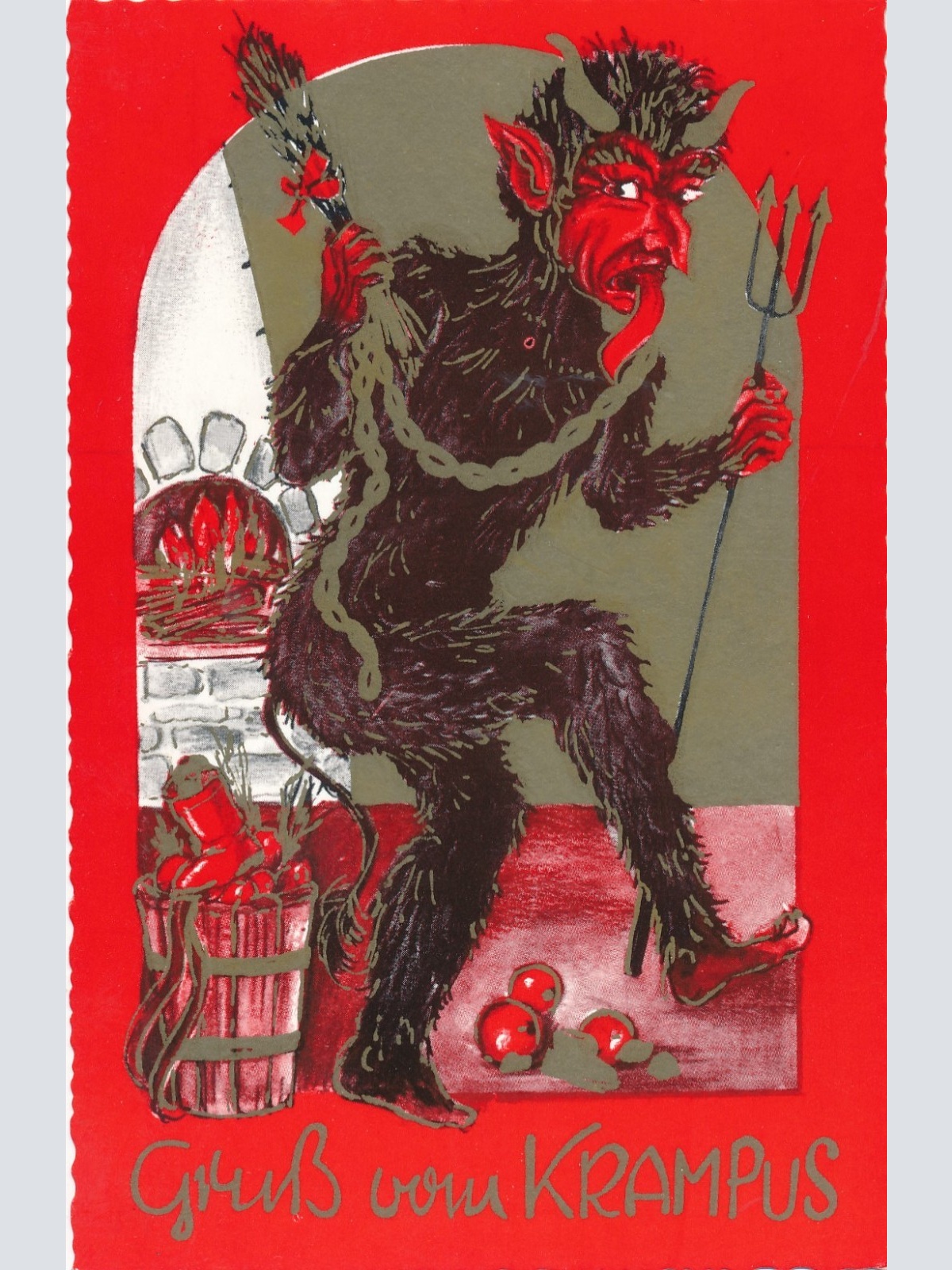 AK Gruss vom Krampus Ansichtskarte (17144)