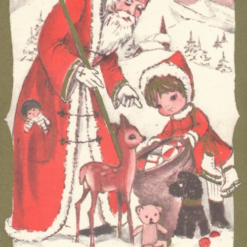 AK Gruß vom Nikolo - Nikolaus Ansichtskarte (17173)