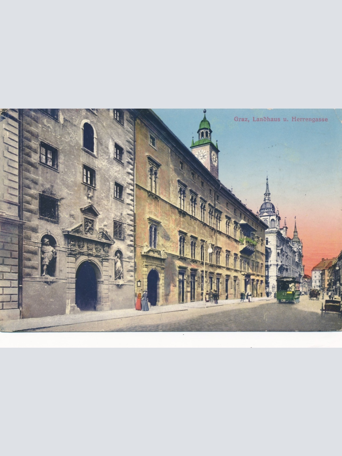 AK aus Graz Herrengasse Steiermark Ansichtskarte (17255)