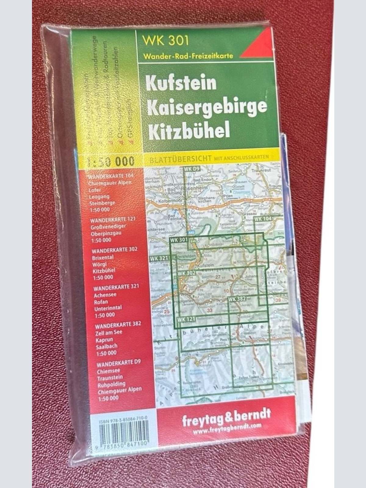 WK 301 Kufstein - Kaisergebirge - Kitzbühel, Wanderkarte 1:50.000: Freizeitinfor