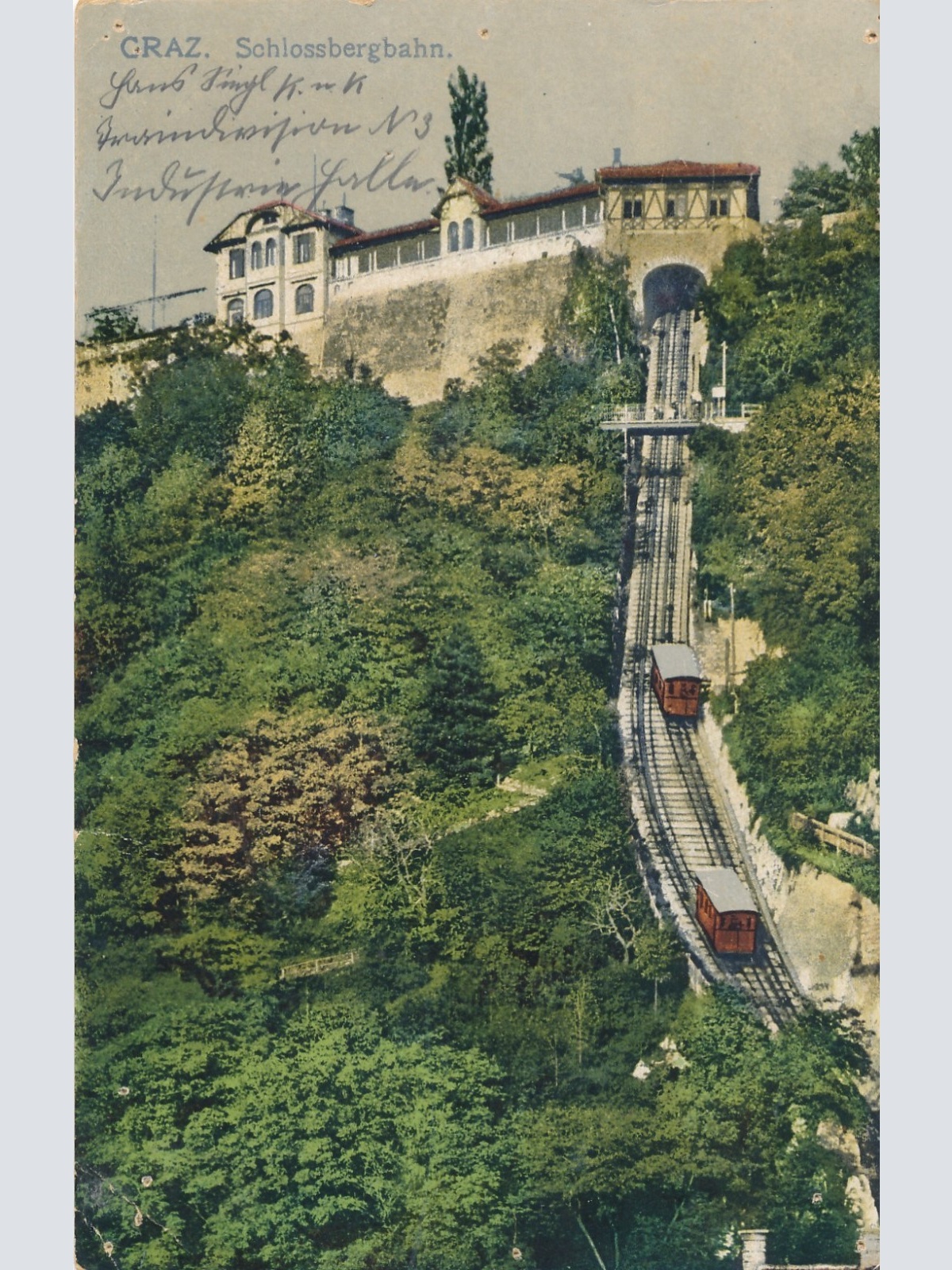 AK aus Graz Schlossbergbahn Steiermark Ansichtskarte (17263)