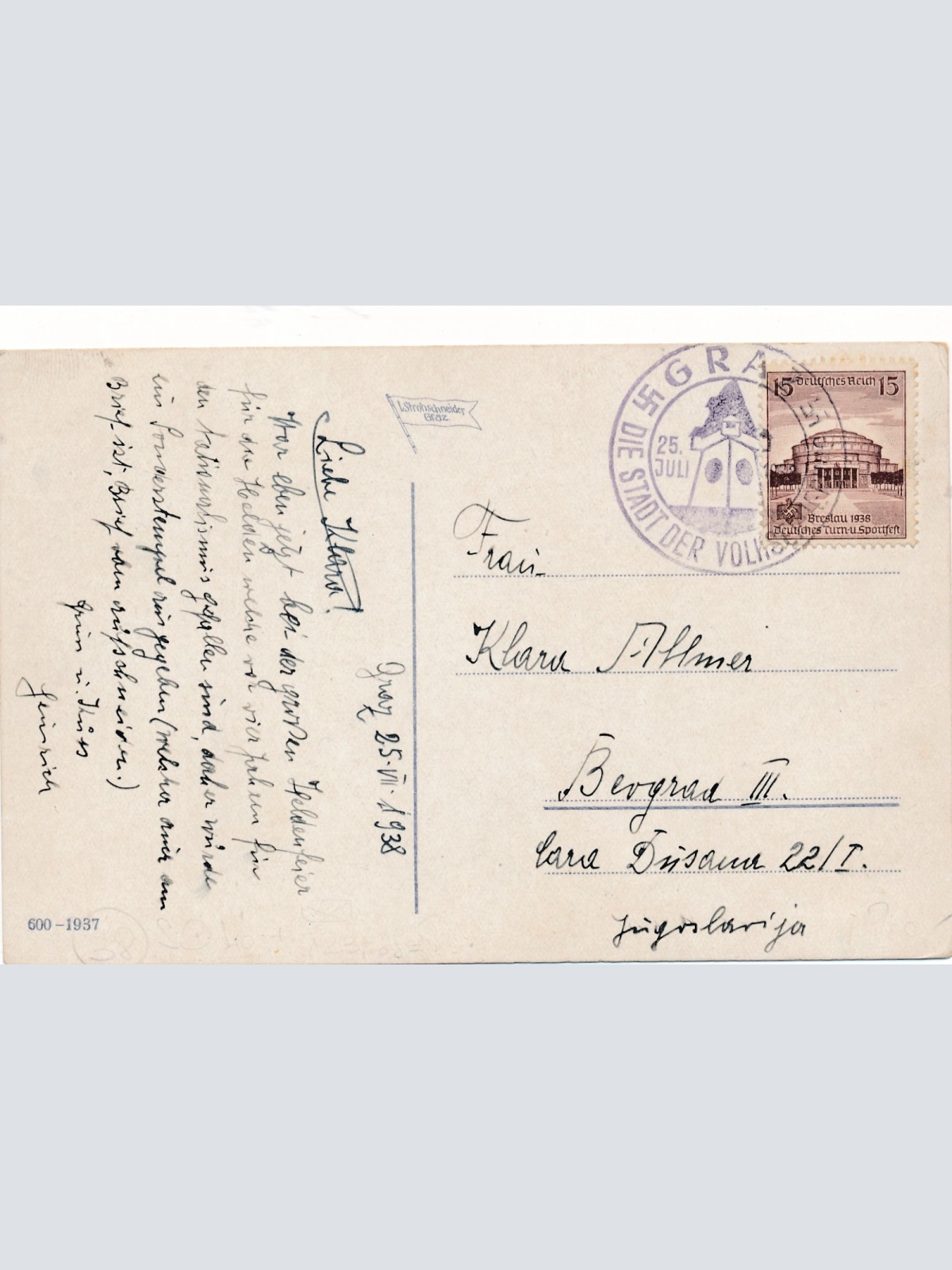 AK aus Graz Mur Schloßberg Steiermark Ansichtskarte (17272)