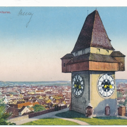AK aus Graz Uhrenturm Steiermark Ansichtskarte (17274)