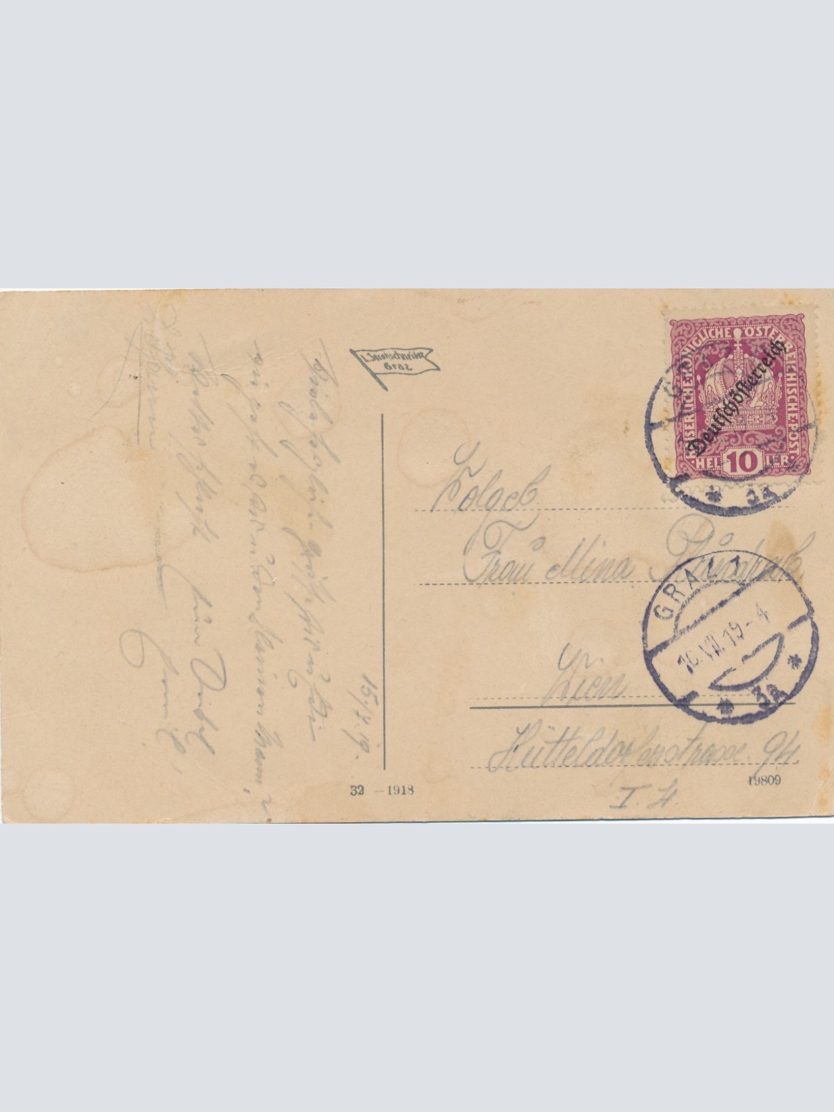 AK aus Graz Mur Schloßberg Steiermark Ansichtskarte (17278)