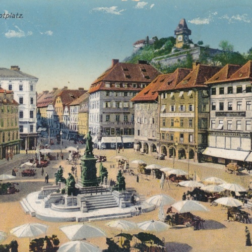 AK aus Graz Hauptplatz Steiermark Ansichtskarte (17286)