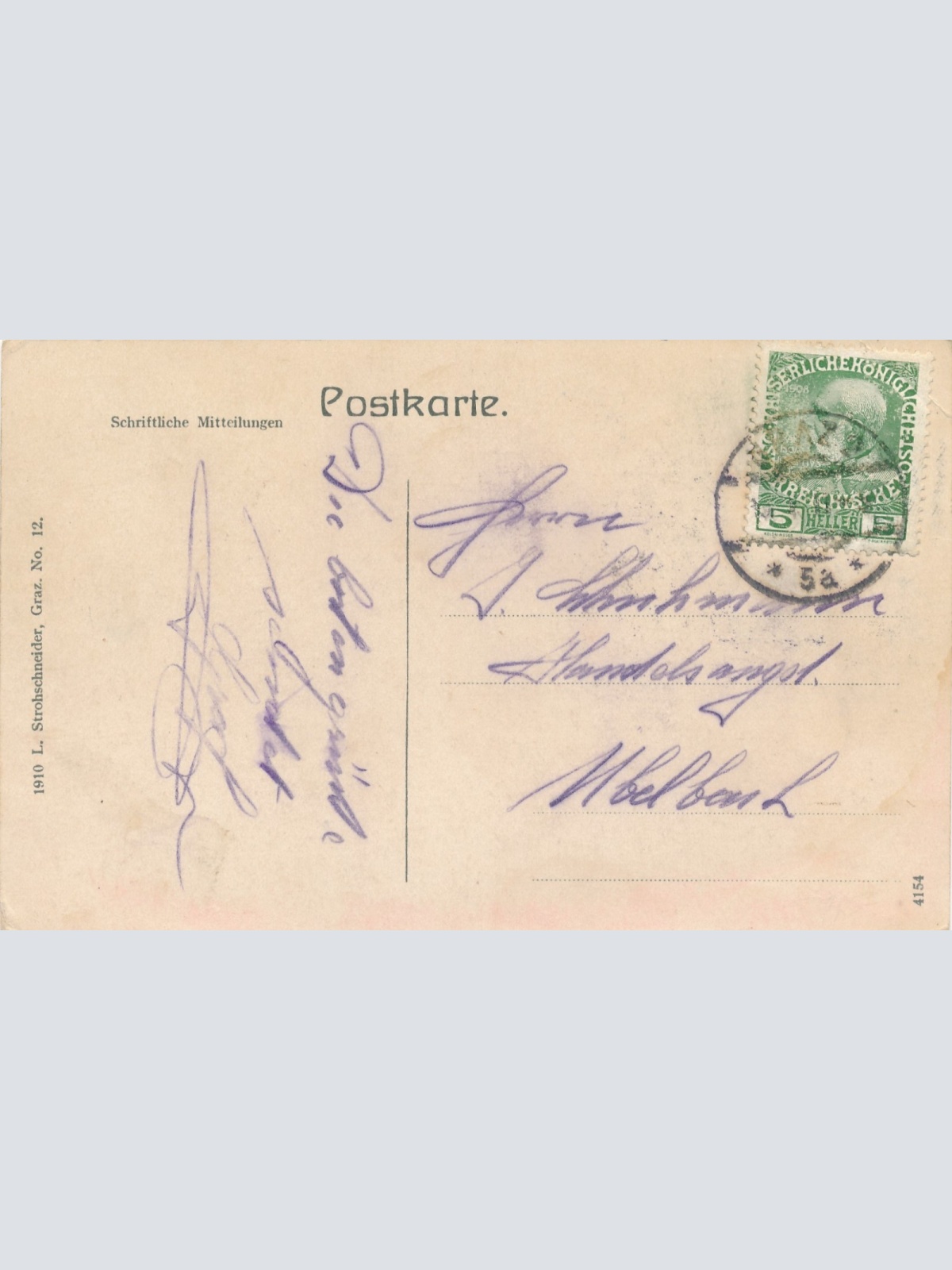 AK aus Graz Herrengasse Steiermark Ansichtskarte (17293)