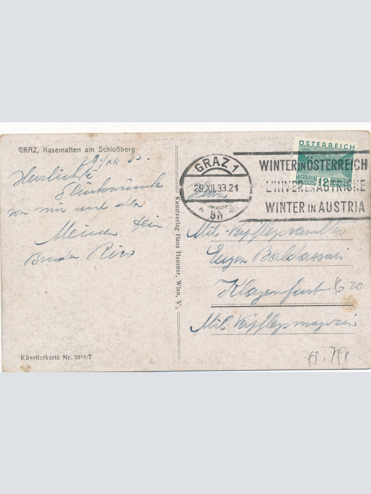 AK aus Graz Steiermark Ansichtskarte (17294)