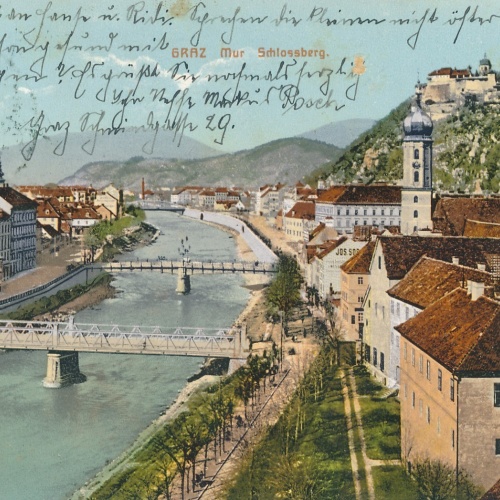 AK aus Graz Schlossberg Steiermark Ansichtskarte (17295)