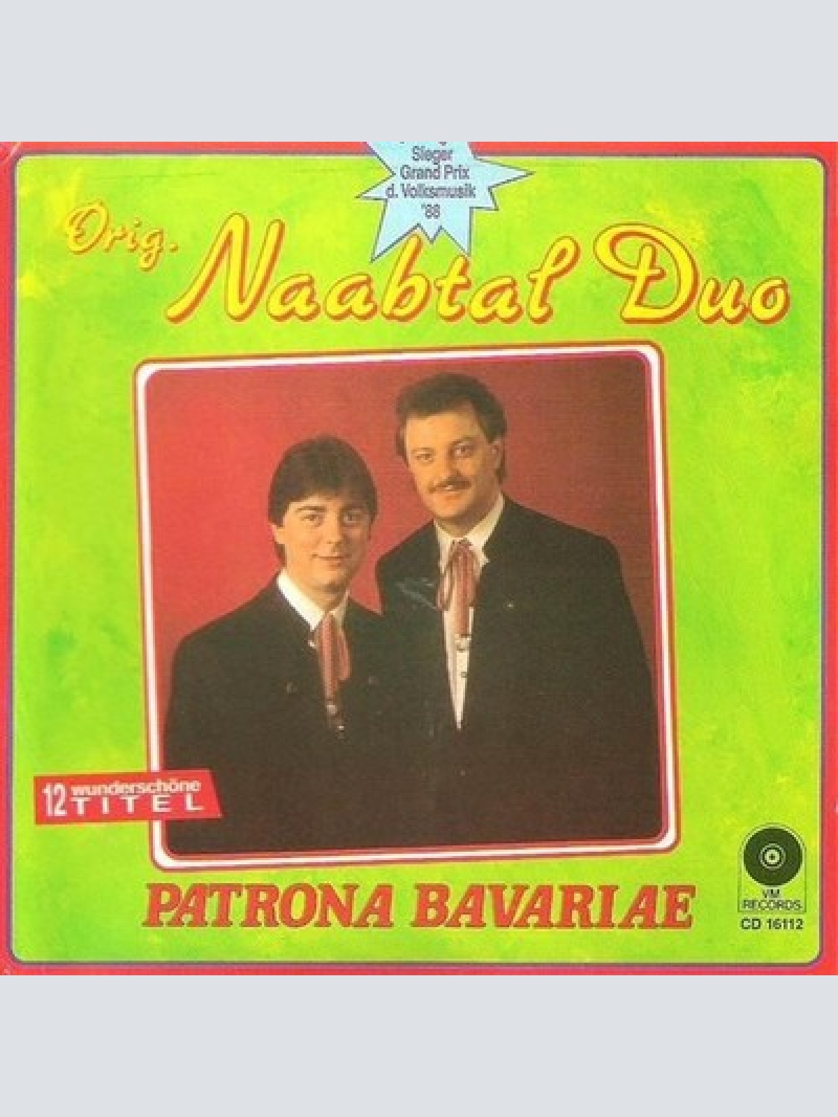 CD, Album Original Naabtal Duo - Patrona Bavariae