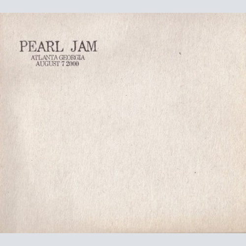 2xCD, Album, Tour Pearl Jam - Atlanta, Georgia - August 7, 2000