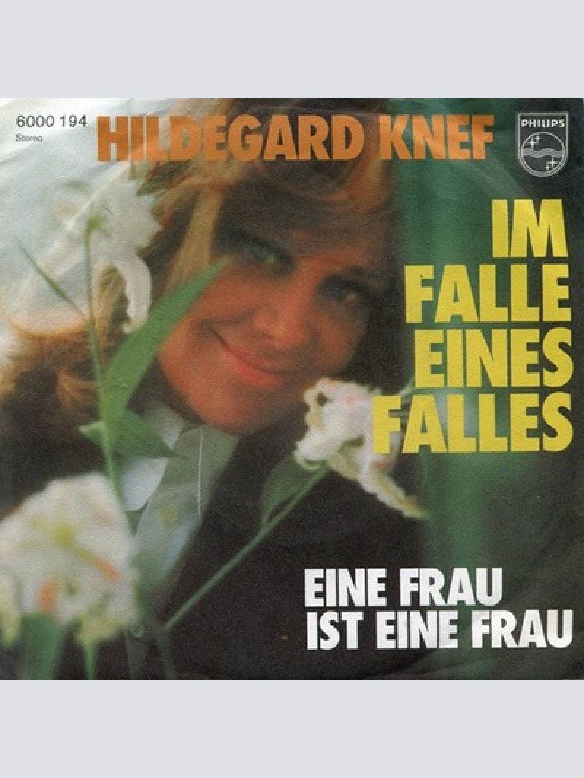 7", Single Hildegard Knef - Im Falle Eines Falles